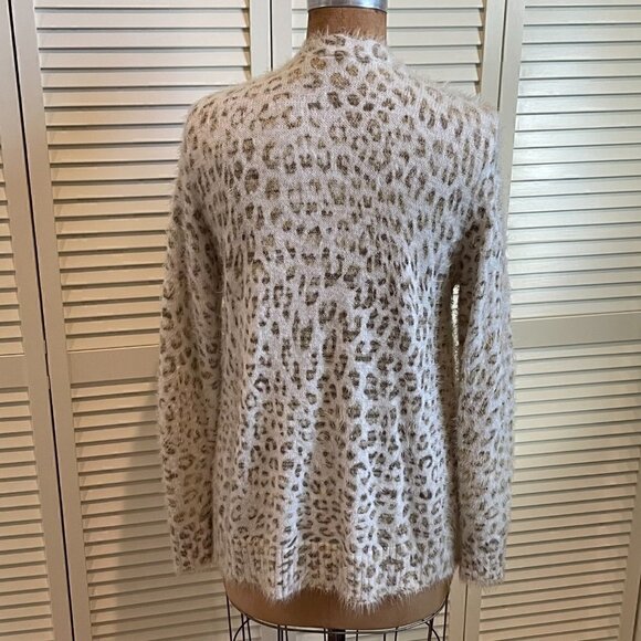 CYNTHIA ROWLEY Women's Animal Print Cardigan/Sweater Size L NWOT - Picture 4 of 7